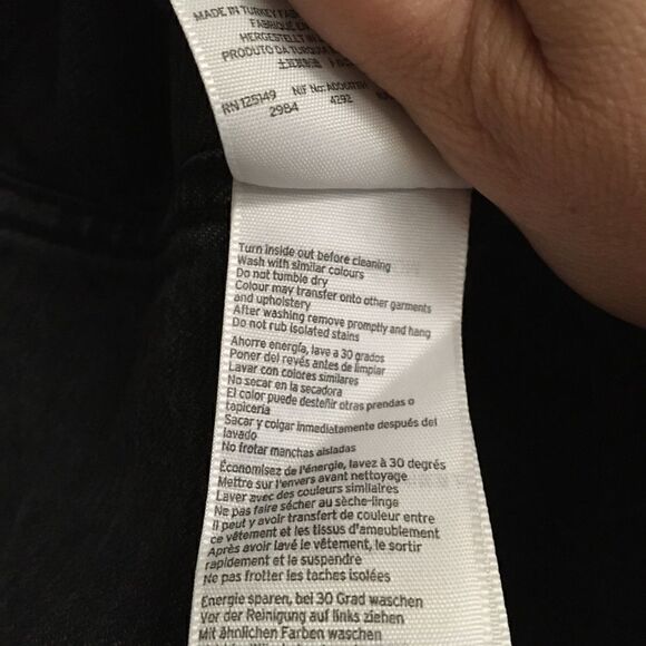 Topshop Moto black denim miniskirt 26* - Picture 7 of 8